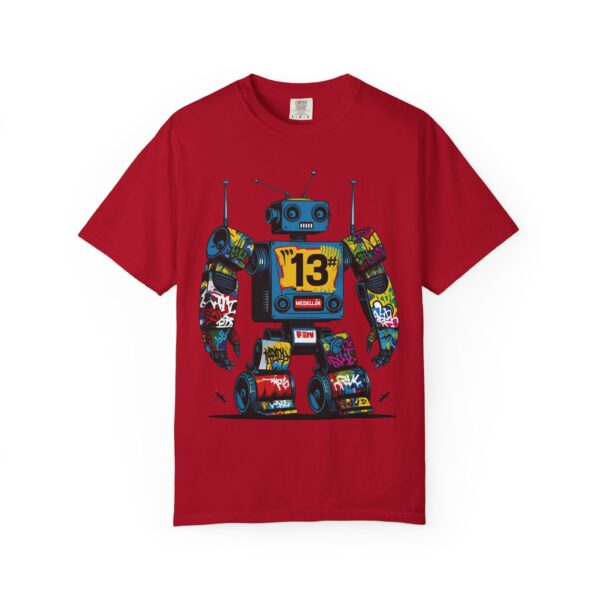 Robotón del Metro Unisex T-Shirt, Casual Wear, Art Lover Gift, Street Art Fashion, Fun Graphic Tee, Urban Style - Image 41
