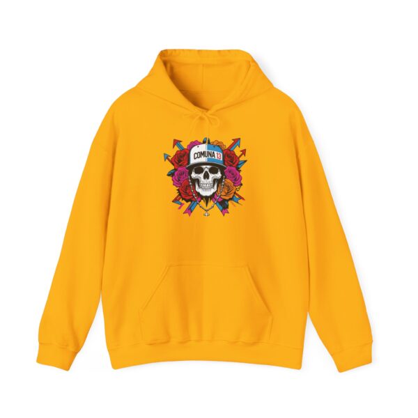 Stylish Skull Hoodie, Unisex Sweatshirt, Gothic Apparel, Edgy Gift, Casual Wear, Festival Style, Everyday Comfort - Image 13