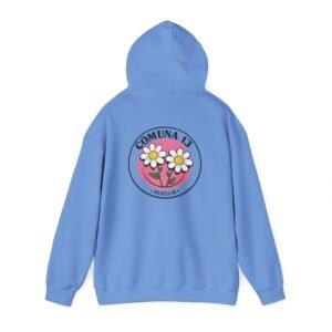 Comuna 13 Daisy Logo Hoodie – Medellín Floral Graphic Pullover