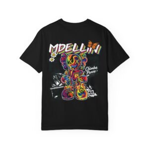 Medellín Graffiti Bear T‑Shirt — Colorful Street Art Tee
