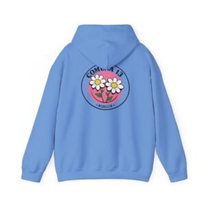 Comuna 13 Daisy Logo Hoodie – Medellín Floral Graphic Pullover
