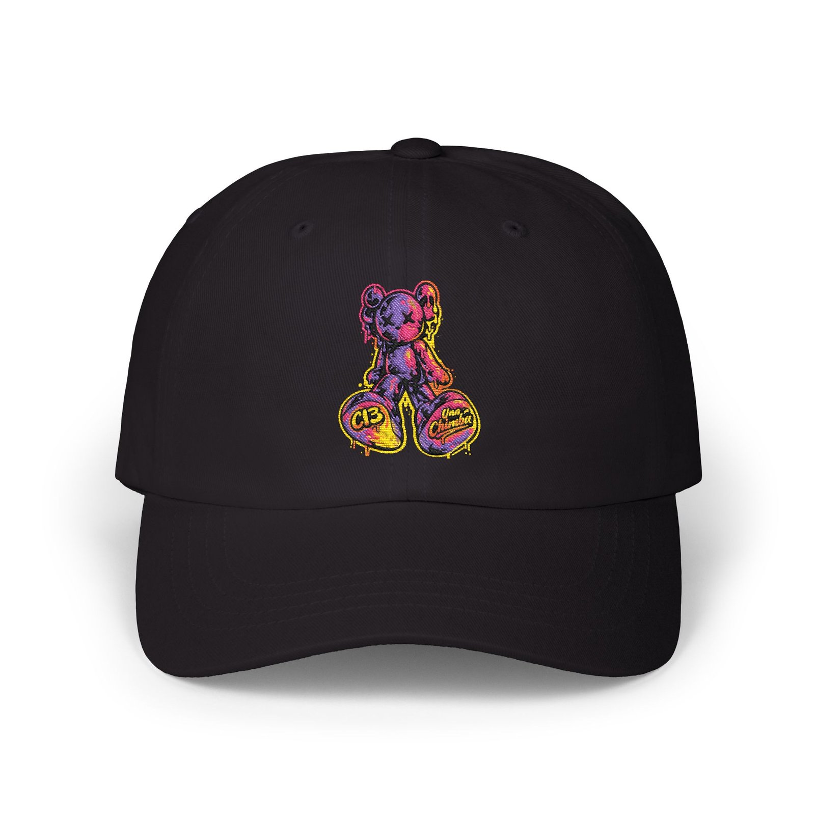 8669990167149668525_2048.jpeg Comuna 13 bear cap with embroidered street art design inspired by Medellín