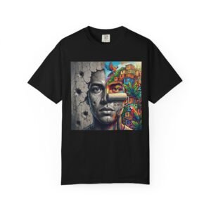 Del Miedo Al Arte T-Shirt — Comuna 13 Duality Portrait Graphic Tee