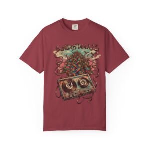 Vintage Cassette Explosion T-Shirt — Sonidos of Dela 13 Retro Music Tee