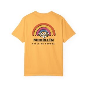 Medellín Rainbow Floral T-Shirt — Valle de Aburrá Retro Tee