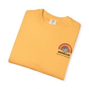 Medellín Rainbow Floral T-Shirt — Valle de Aburrá Retro Tee